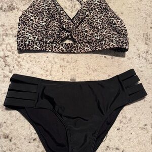 Leopard Print Bikini Set